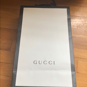Gucci shopping bag.